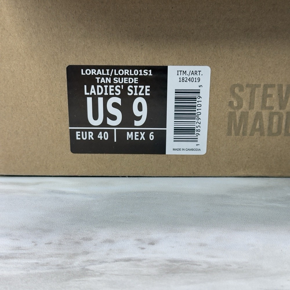 Steve Madden Lorali Women's Tan Suede Chelsea Boot Size 9 NEW - Picture 8 of 8